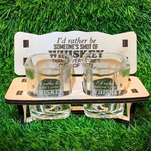 Supports à whisky vierges en MDF blanc de 5 mm pour sublimation, avec logo personnalisé, pour usage domestique, hôtelier ou en bar - Product Image 4