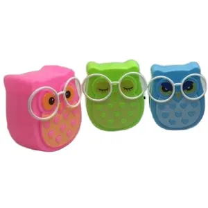 OEM W090 cartoon Owl LED SMD mini interrupteur plug in small wall night light lamp avec 0.6W et 110V ou 220V pour chambre à coucher - Product Image 3