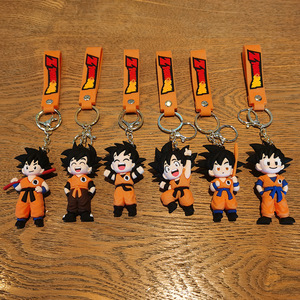 Porte-clés en gel de silicone 3D <span class=keywords><strong>Dragon</strong></span> <span class=keywords><strong>Ball</strong></span> Wukong, style dessin animé mignon, non toxique, pour sac et clés de voiture - Product Image 4
