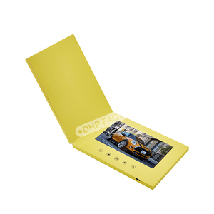 Tùy chỉnh thiết kế LED Video Brochure quảng cáo độc đáo quảng cáo Video hiển thị sang trọng trình bày âm thanh bưu thiếp Bìa hộp - Product Image 5