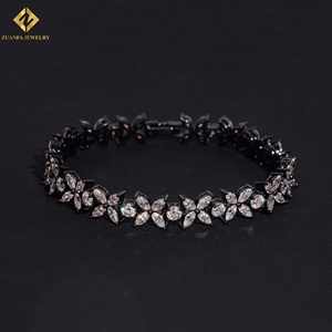 Fashion Hio Hop Jewelry Fancy Cut Moissnaite Tennis <b>Bracelet</b> <b>Solid</b> 925 <b>Silver</b> Moissanite DVVS <b>Bracelet</b> GRA Certificate - Product Image 5