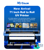 2,1 m I3200 cabezas de alta resolución 3200Dpi de inyección de tinta Digital UV rollo a rollo papel tapiz Banner vinilo lona impresora máquina