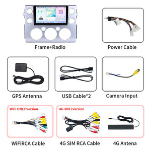 Autoradio 2 Din 9 pouces 8 cœurs 4+64 Go Android Auto Carplay WIFI BT GPS Navigation Écran pour <span class=keywords><strong>Toyota</strong></span> <span class=keywords><strong>Land</strong></span> <span class=keywords><strong>Cruiser</strong></span> FJ 2007-2023 - Product Image 4