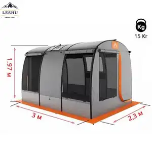 Trung Quốc Nhà máy cung cấp lớn sang trọng 6 người không thấm nước bền Inflatable kín Lều cắm trại cho ngoài trời