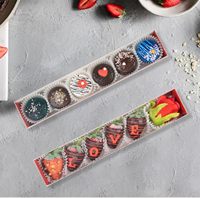 Boîtes à pâtisserie transparentes pour fraises enrobées de chocolat, 6 macarons, gâteau aux truffes au chocolat, outils avec ouverture coulissante