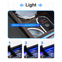 Caja Organizadora para el Reposabrazos de la Consola Central Compatible con Honda Odyssey, con Portavasos, para Accesorios Interiores de Minivan