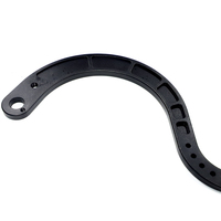 Bras oscillant en aluminium 6061 T6 usiné CNC OEM avec profil incurvé, léger, avec poches, service de sablage et usinage CNC