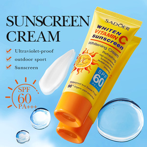 Vendite calde <span class=keywords><strong>crema</strong></span> solare Sadoer 40g Spf 60 prodotti essenziali da spiaggia protezione Uv rinfrescante impermeabile Anti-sudore rinfrescante - Product Image 4