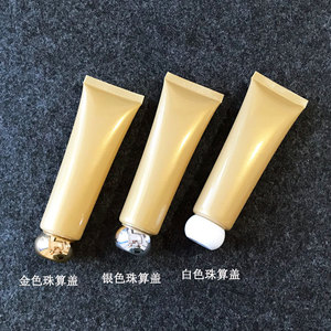 Custom Logo 50ml Gold Custom Plastic Tubes Cosmetic PE Tubes Empty Squeeze Packaging for Hand Cream Body Lotion and <b>Sunscreen</b> - Product Image 4