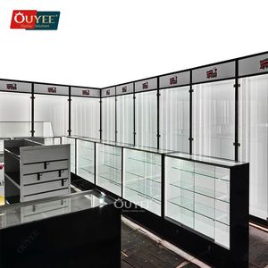 Trang trí mới nhẹ hơn hiển thị đứng cửa hàng kính Showcase thiết kế hiển thị khói cửa hàng kính hiển thị cho xì gà - Product Image 2