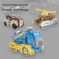 Çocuklar İçin Duyusal Dönen Oyuncak, Stres Giderici İçin Dönüşen Özellikli Plastik Tank Jeep Füze Araba Tasarımı