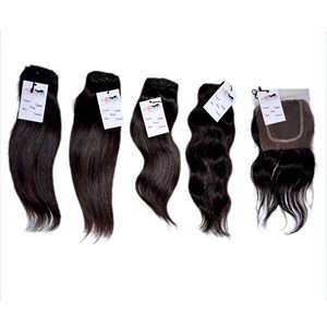 ช่อผมแท้บราซิลเลียนตรงจากธรรมชาติ,ปิดด้วยผ้าลูกไม้ปิดด้วยผ้าสวิสบางแบบโปร่งใส - Product Image 3