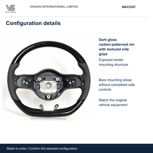 Volant à finition peinte pour Mercedes-Benz Classe A Centre Ouvert Configuration Sélectionnée MACOAT - Product Image 2