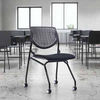 Chaise de formation moderne en tissu pivotante réglable de haute qualité, empilable, mobile, pour réunion de bureau, hôtel, école