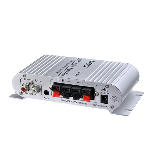 Lepy LP-808 LP808 Mini HiFi 2.1 Car Stereo Audio MP3 MP4 FM Radio Player Auto Sound Subwoofer Amplifier