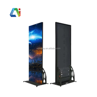 Display pubblicitario digitale ultrasottile Video Poster Monitor a schermo a Led grande centro commerciale Free Stand Ultra sottile scorrimento Poster Display