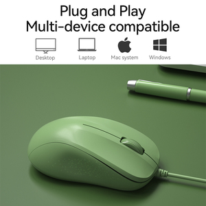 Bow dễ thương im lặng Chuột Trắng vàng hồng màu xanh lá cây chuột mini xách tay Ergonomic Máy Tính Có Dây Chuột chơi game cho máy tính để bàn máy tính xách tay - Product Image 6