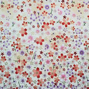 Basit kiraz çiçeği çiçek kumaş pamuk sıcak damgalama baskılı giyim bagaj ev tekstili DIY kumaş - Product Image 2