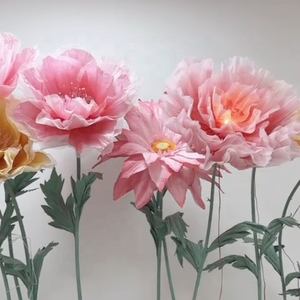 K-36 fleur géante énorme flore diamètre est d'environ 80-150 cm rose <span class=keywords><strong>blanc</strong></span> dégradé coquelicot <span class=keywords><strong>tournesol</strong></span> pour la décoration - Product Image 2