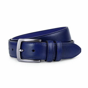 Cinturón de Vestir de Cuero Genuino al por Mayor para Hombre, Elegante para Oficina y Negocios, Diseño de Hebilla Clásica, Costuras Premium, Personalizado - Product Image 6