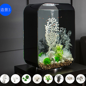 L'acrylique clair carré de Tableau de haute transparence adaptent le <span class=keywords><strong>vase</strong></span> carré pour le poisson - Product Image 5