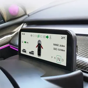 شاشة lcd للوحة القيادة ، مجموعة أدوات لوحة عدادات السيارة ، شاشة بوصة لشاشة سيارة تسلا موديل y 3
