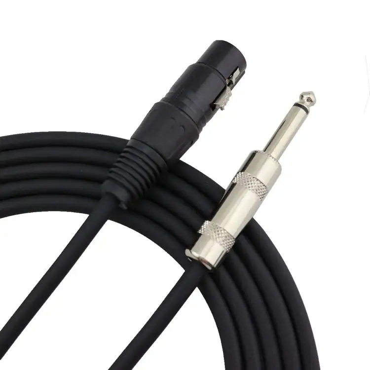 Nhà Máy Giá Cao Cấp Tiếng Ồn Thấp 1.5M Có Dây Microphone 1/4 Cắm Vào XLR Nối Cable Cụ Guitar Âm Thanh TRS Mike Cáp