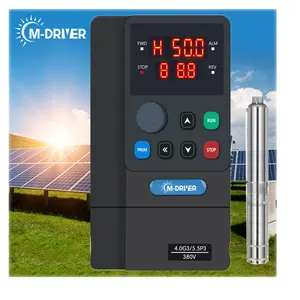 M-driver 5.5kw 7.5hp Inversor de bomba de agua solar 3 fases 380V 440V Frecuencia variable VFD para agricultura