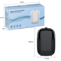Diffuseur d'huiles essentielles électrique en plastique durable, sans eau, à brume froide, grande capacité, avec contrôle par application, pour usage domestique et hôtelier, garantie 1 an