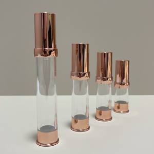 गुलाब की सोने की बोतल एयरलेस बोतलें त्वचा देखभाल ट्यूब 5 मिली 10 मिली 15 मिली 15 मिली सोने की कॉस्मेटिक वैक्यूम एयरलेस पंप - Product Image 2