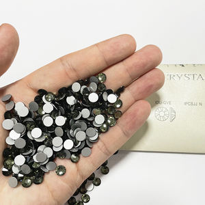 Batu Kaca Kristal Rhinestone Lepas Berbagai Ukuran Black Diamond SS20 Kaca Flatback Non Hotfix Rhinestone untuk DIY Kuku - Product Image 2