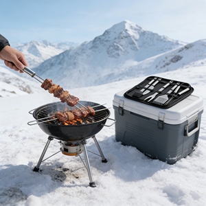 Ensemble d'ustensiles de grill de qualité commerciale, résistance industrielle pour la cuisson à fort volume dans les campings - Product Image 2