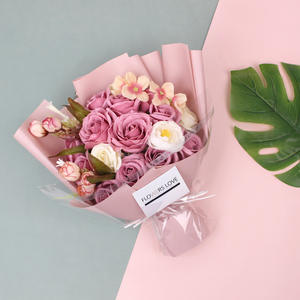 Tanabata Rose Bouquet <b>Gift</b> <b>Box</b> Valentine's Day Mother's Day <b>Gift</b> Soap Rose <b>Gift</b> <b>Box</b> Simulation Soap Flower Finished Product - Product Image 3