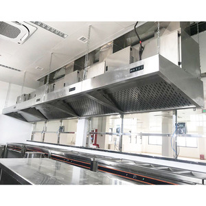 Campana Extractora Comercial para Cocina, Eliminador <span class=keywords><strong>de</strong></span> Grasa y Humo, Autolimpiable, Acero Inoxidable, Flujo <span class=keywords><strong>de</strong></span> Aire <span class=keywords><strong>de</strong></span> 4500m/h, 96% <span class=keywords><strong>de</strong></span> Purificación - Product Image 1