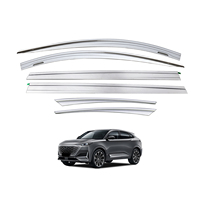Visière d'évent de pluie de porte galvanisée déflecteurs de vent garde tout temps visières de fenêtre chromées automatiques pour UNI-K Changan 2021-