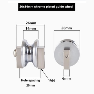 ลูกล้อเหล็กชุบโครเมียมสำหรับเครื่องร้อยสายไฟ 500 ชิ้น ขนาด 26*14  ขัดเงาอย่างดี สำหรับรูยึดเหล็กสปริง - Product Image 2