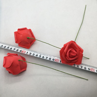 Meilleure rose artificielle en mousse PE décorative de 7 cm de diamètre à bas prix en Chine, fleur artificielle