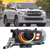 Phares Land Cruiser 2016-2022 LC200 DRL LED ensemble de phares modifiés mise à niveau vers le phare avant de style Defender pour Toyota