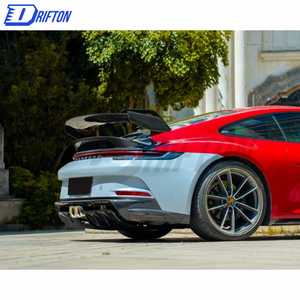 Parachoques Trasero de Fibra de Carbono Estilo GT3 para Porsche <span class=keywords><strong>911</strong></span> 992 Carrera S, Kit de Carrocería - Product Image 3