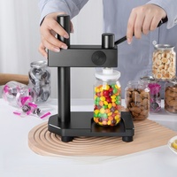 Máquina Manual Multifuncional para Tapar Latas, para Tapas de Aluminio de Botellas de PET, con Selladora de Presión Tipo Banco