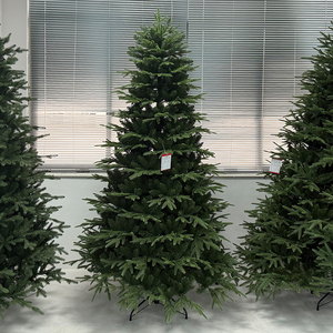 नए डिजाइन हल्के फ्लक्ड टिप्स fr 150 सेमी 180 सेमी 210 सेमी pvc मिश्रित स्प्रूस कृत्रिम क्रिसमस ट्री - Product Image 5