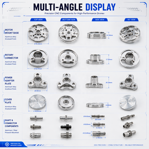 Services d'usinage suisses SATR CNC 5/6/7 axes personnalisés de moteur de drone agricole DJI Pièces de drone Fabrication OEM/ODM - Product Image 3