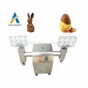 Hollow toy chocolate ball making forming machine hollow rose chocolate easter egg chocolate mold machine