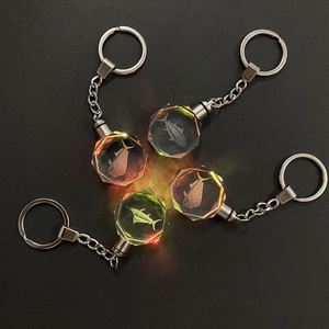 Porte-clés en cristal gravé au laser 3D avec logo personnalisé, surface anti-rayures, élégant, pour promotion d'entreprise, cadeau de salon professionnel, vente en gros - Product Image 1