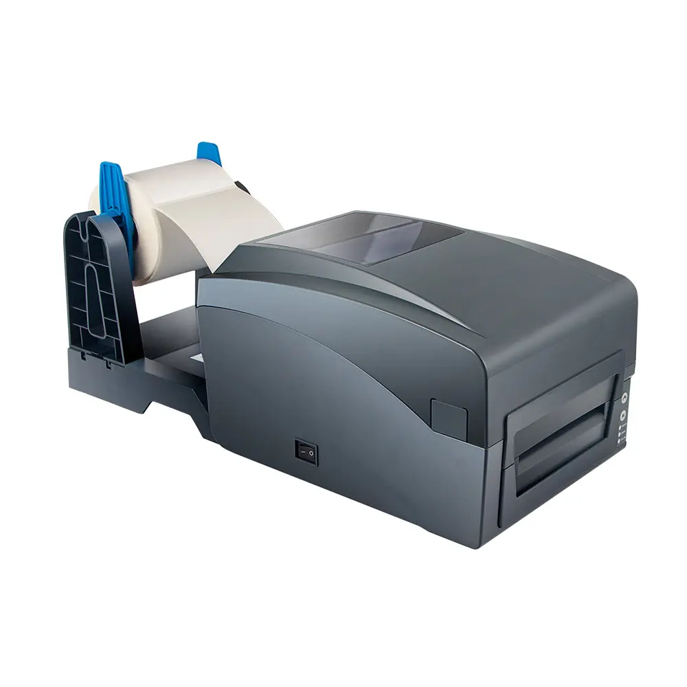 Máquina de impressão de etiqueta, alta qualidade, baixo custo comercial, 300dpi 104mm, adesivo de rolo, impressora de transferência térmica