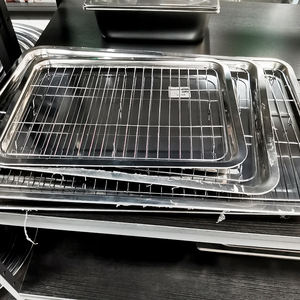 Plateau de cuisson commercial 60*40cm Pizza Cuisson Pain <span class=keywords><strong>Gâteau</strong></span> Four Plat De Cuisson Avec Plaque À Huile <span class=keywords><strong>Grille</strong></span> De <span class=keywords><strong>Refroidissement</strong></span> - Product Image 5