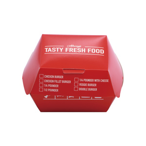 กล่องเบอร์เกอร์กระดาษรูปเปลือก<span class=keywords><strong>หอย</strong></span>แบบสั่งทำพิเศษสำหรับบรรจุภัณฑ์อาหารจานด่วน - Product Image 5