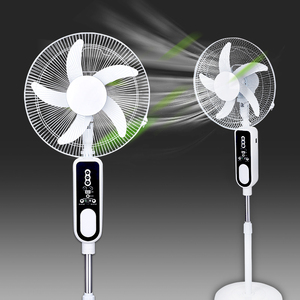 Bgteyoza — ventilateur solaire pratique, rechargeable, 16 pouces, sur socle, avec télécommande - Product Image 1