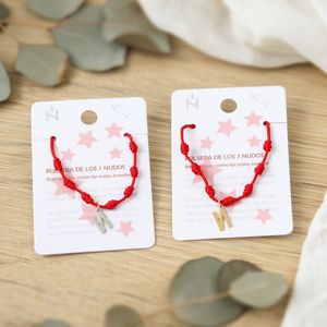 Bracciale con nodo a sette stelle in acciaio inossidabile, gioiello fatto a mano per donna, accessorio di moda - Product Image 2