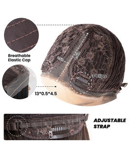 Pelucas Sintéticas Lisas de Colores Económicas <span class=keywords><strong>para</strong></span> Disfraces, Carnaval/Halloween, Hechas a Máquina, Sin Pegamento, Semi-Elásticas - Product Image 6